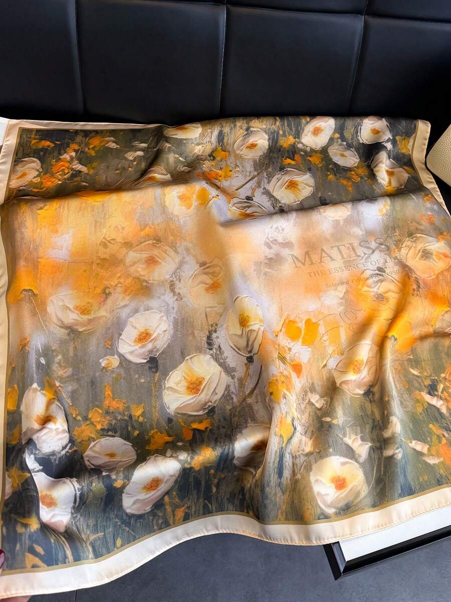 Elevate your spring and summer style with this elegant vintage-inspired faux silk scarf. Crafted from lightweight material, it's perfect for casual outings, whether worn as a classic bandana, neck accessory, or hair wrap. The timeless design adds a touch of sophistication to any outfit while remaining breathable and comfortable for warm weather. Versatile, effortless, and effortlessly chic.