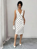 Apricot midi dress view 12