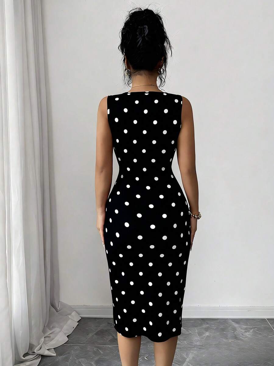 Apricot midi dress view 17