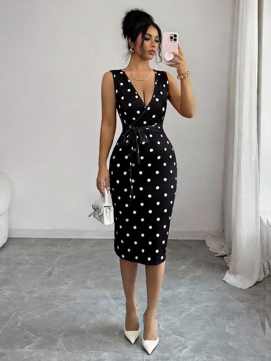 Apricot midi dress view 18