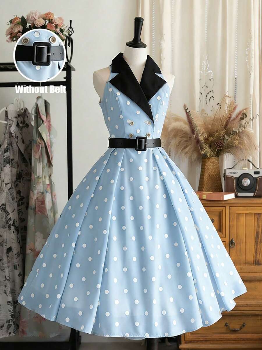 Printed midi dress view 3