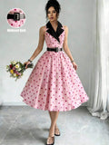 Printed midi dress view 10