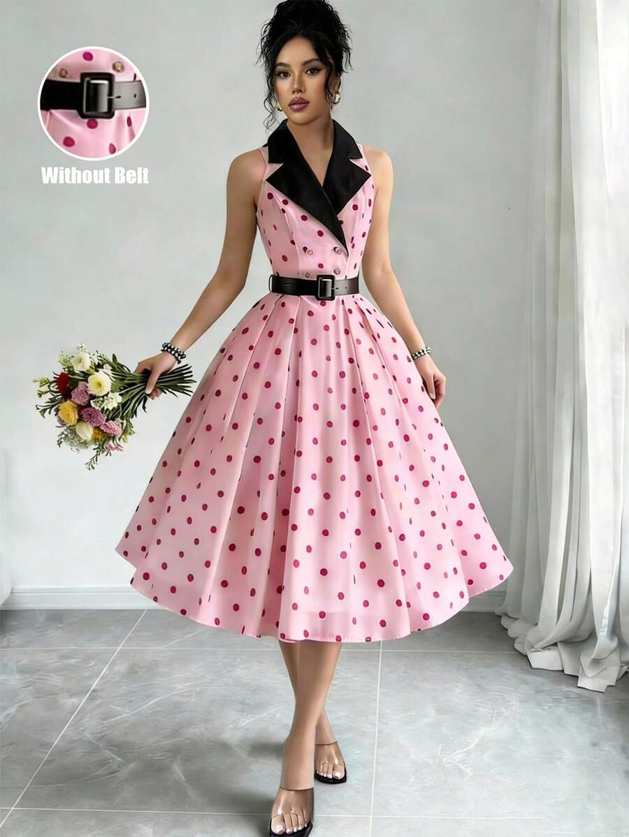 Printed midi dress view 10