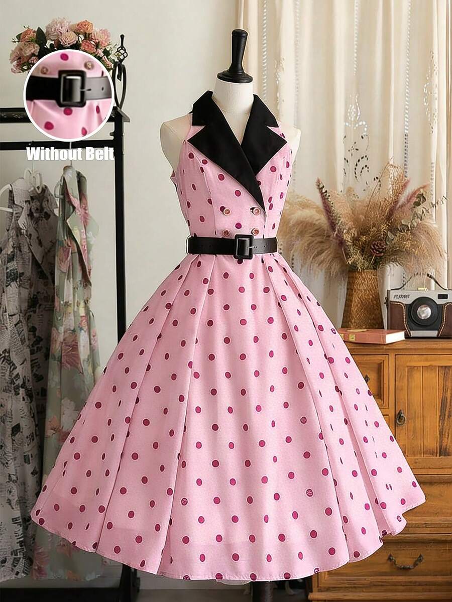 Printed midi dress view 12