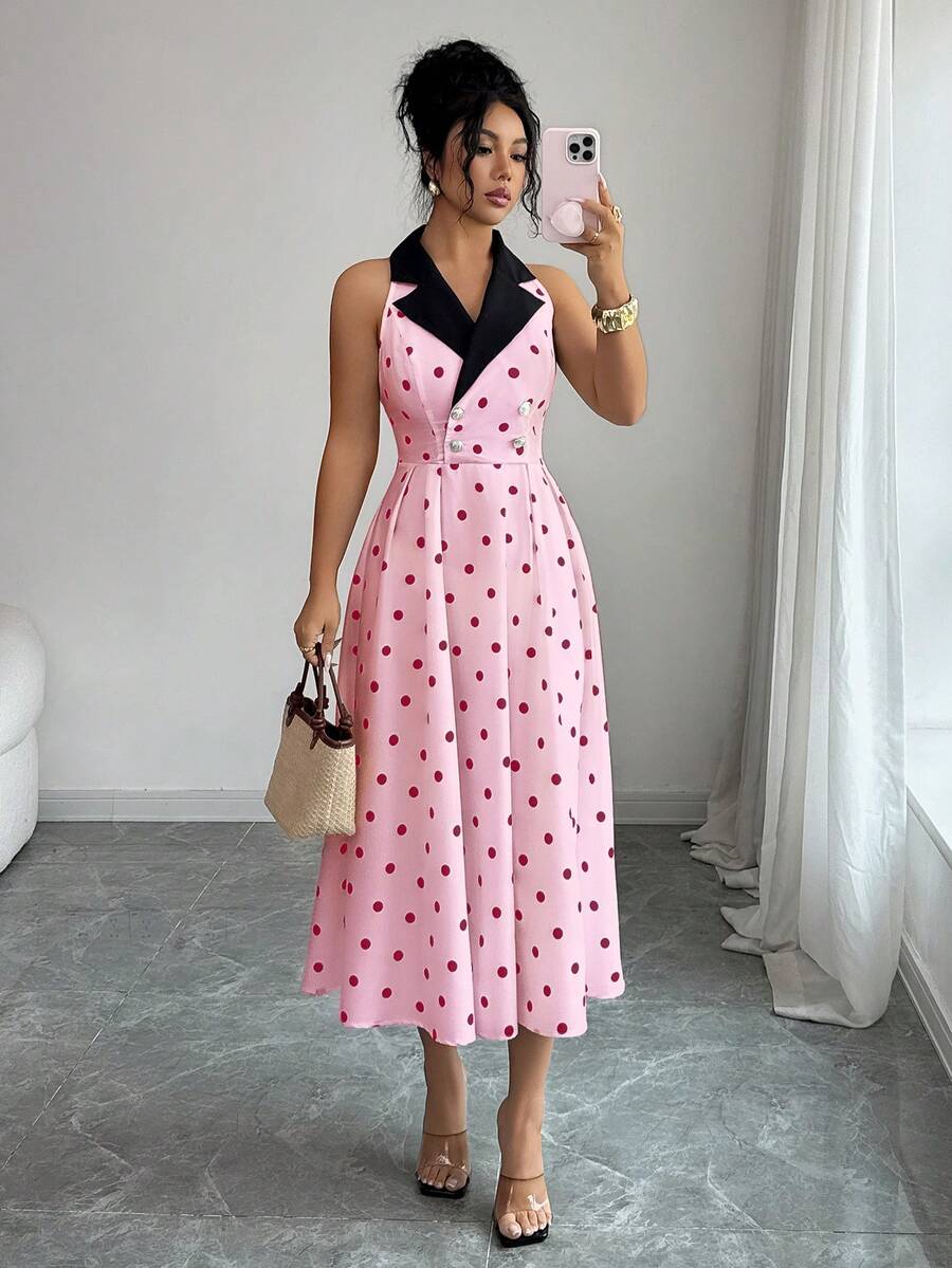 Printed midi dress view 13