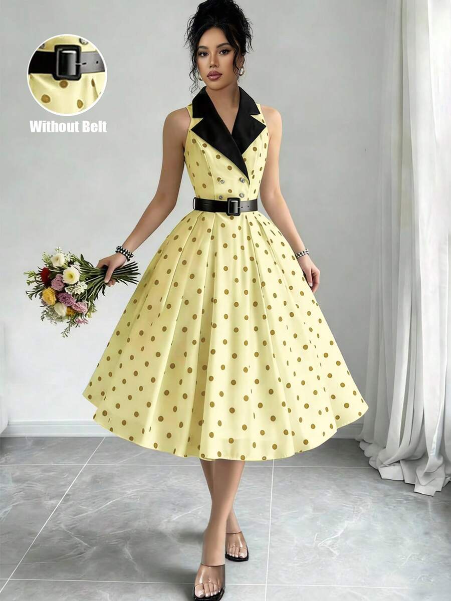 Printed midi dress view 14