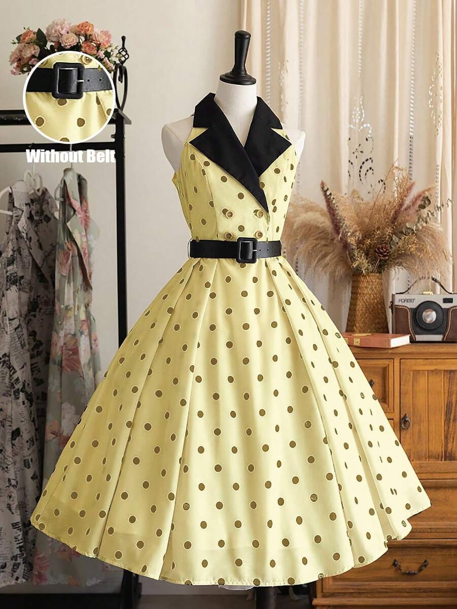 Printed midi dress view 16