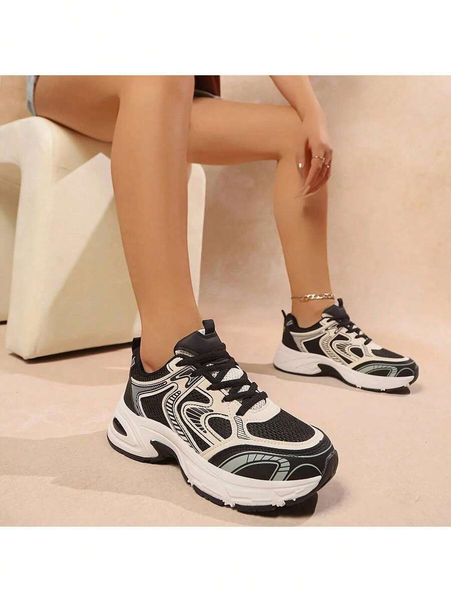 low-top platform sneakers image 30 showing visible mesh, laces, color, sole, toe, heel, or sneaker construction details