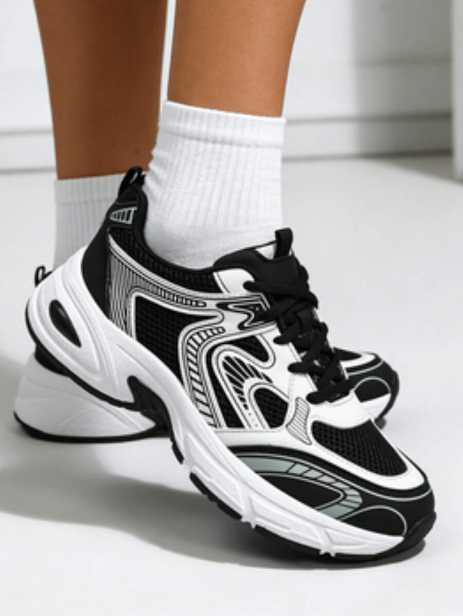 low-top platform sneakers image 31 showing visible mesh, laces, color, sole, toe, heel, or sneaker construction details