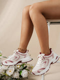 low-top platform sneakers image 1 showing visible mesh, laces, color, sole, toe, heel, or sneaker construction details