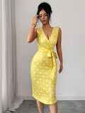 Apricot midi dress view 6