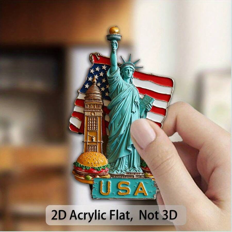 Liberty Statue fridge magnet for home and travel memories
