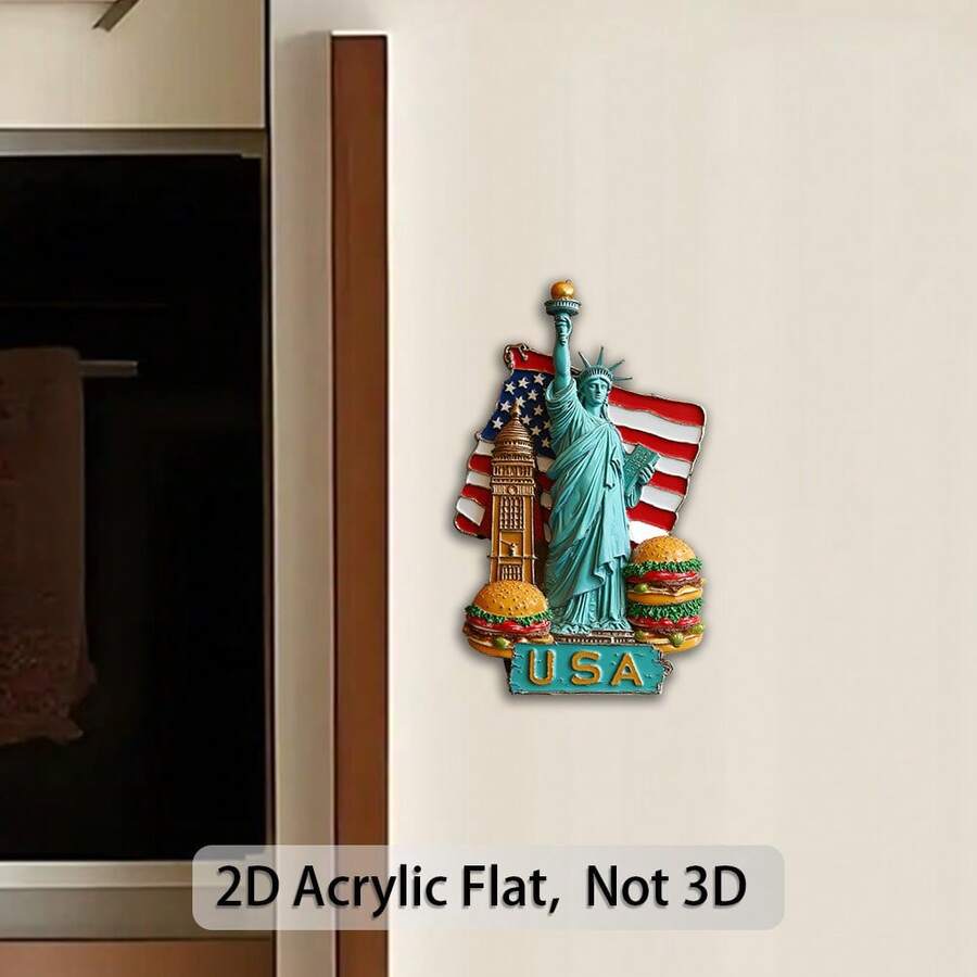 Giftable landmark magnet for collector shelves