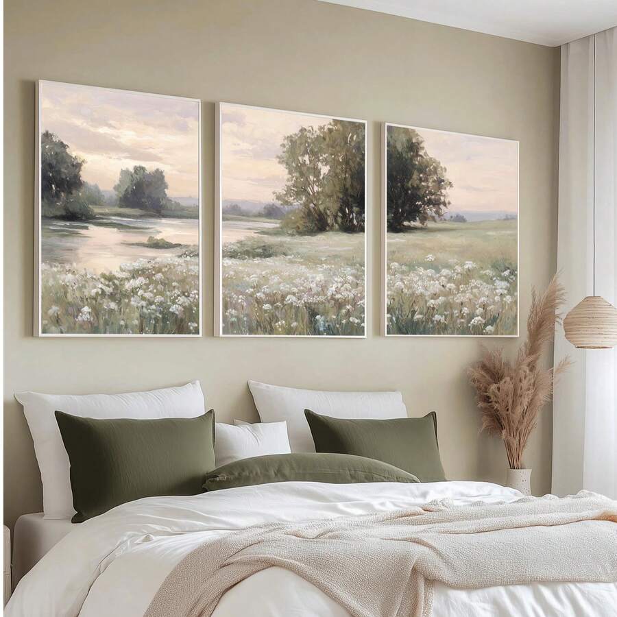 Transform your space with this enchanting Coastal Wild Flower Canvas Art Set, where vintage charm meets seaside serenity. Each piece features delicate wildflowers and dreamy seascape elements, evoking the peaceful beauty of coastal summers. The soft, muted palette of blues, greens, and warm earth tones complements any room while bringing nature's tranquility indoors. Perfect for creating a gallery wall or anchoring a focal point, these canvas prints blend botanical elegance with maritime inspiration. Ideal 