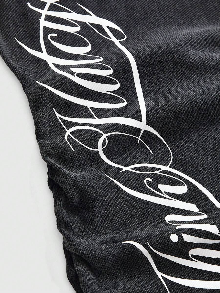 Final product view of grunge punk bodycon mini dress