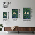 Single panel size chart for sheep meadow canvas print 20x30cm 30x45cm 40x60cm
