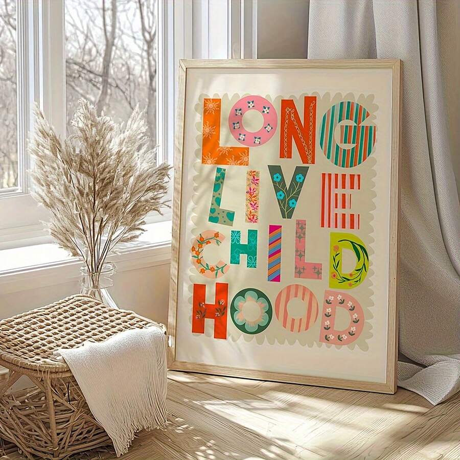 Transform your child's room into an inspiring space with this vibrant canvas wall art set. Featuring colorful designs paired with motivational quotes, each piece brings joy and positivity to any kids' bedroom. The multicolor non-woven fabric prints are lightweight, easy to hang, and perfect for creating an encouraging environment that grows with your child. Ideal for boys, girls, and the whole family—a thoughtful addition to nurseries, playrooms, or shared spaces.