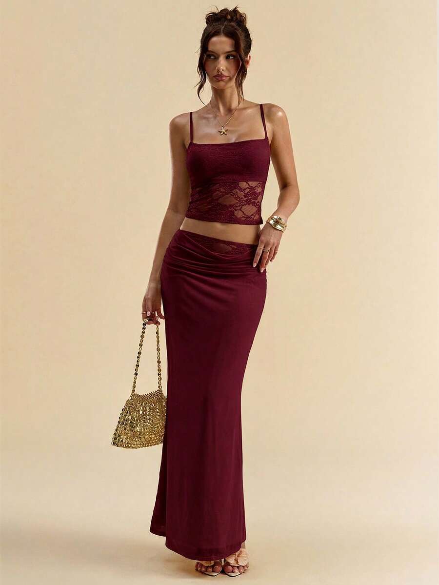 Detail view of Chic and Comfortable Women's Casual Sleeveless Top & Mini Skirt Set for Summer Adventures for women co-ord styling