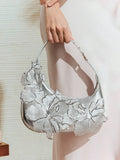 Pink embroidered hobo bag - view 13