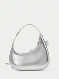 Pink embroidered hobo bag - view 15
