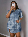 Vacation outfit with trendy letter print design
