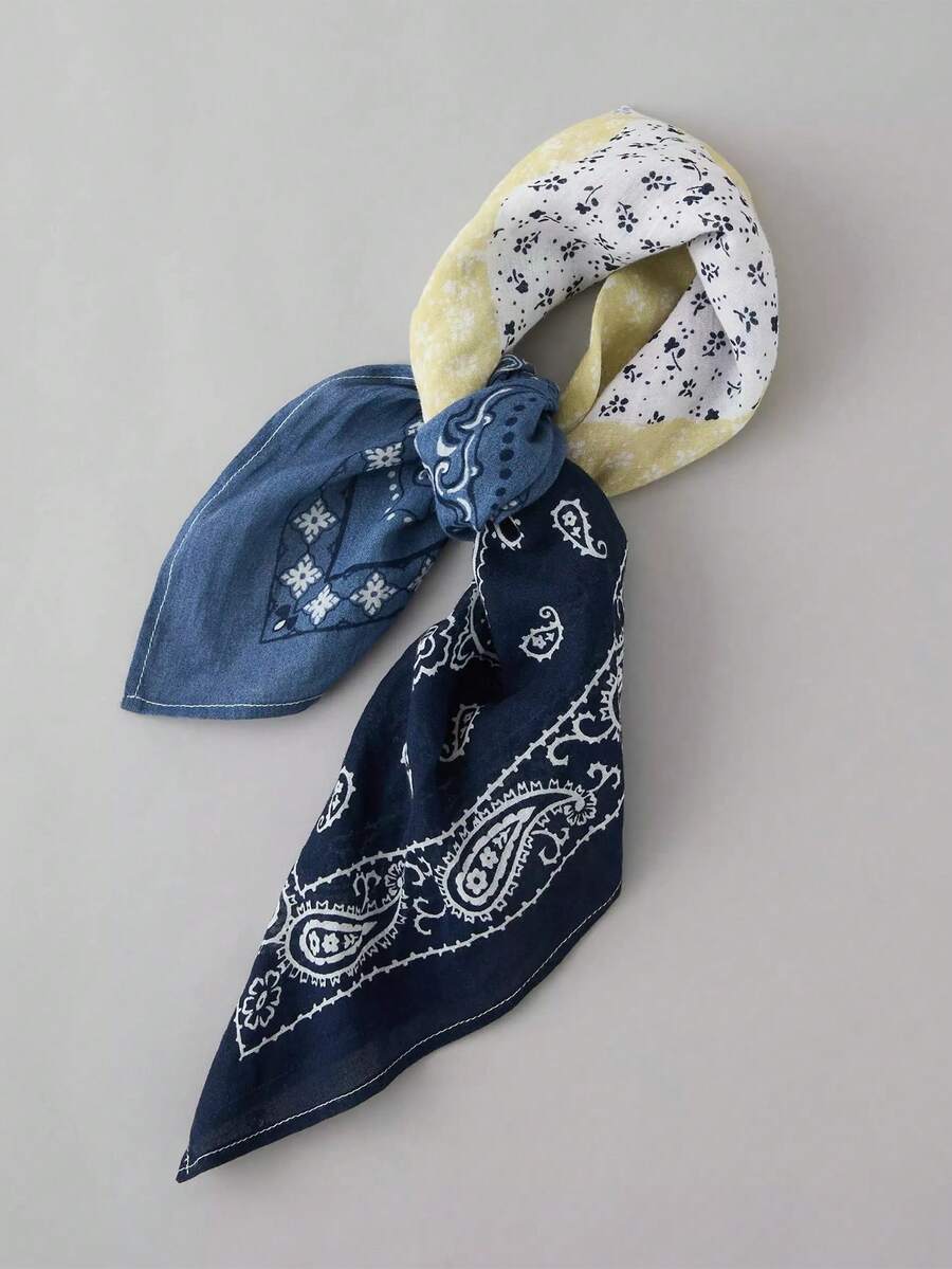 Elevate your everyday look with this stunning paisley print scarf, designed for effortless versatility. Crafted from soft 100% polyester, this square-style accessory transitions seamlessly from headscarf to neckerchief to shoulder wrap. The intricate boho-inspired paisley and botanical patterns in rich multicolor tones add a touch of elegance to any outfit, season after season. Perfect for layering, styling, or simply adding a pop of color to your wardrobe. A timeless piece that works as hard as you do.
