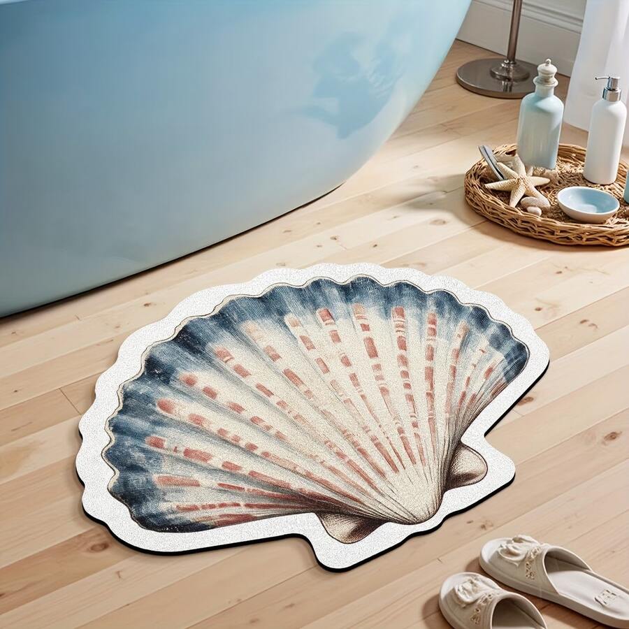 Bring timeless elegance to any room with this Vintage Shell Carpet. Crafted from 100% polyester, this rustic Mediterranean-inspired floor mat features charming cartoon patterns in rich multicolor tones that complement both traditional and eclectic décor styles. Perfect for bathrooms, bedrooms, or living spaces, this lightweight mat adds warmth and character without bulk. The durable polyester construction resists wear and fading, making it ideal for high-traffic areas.