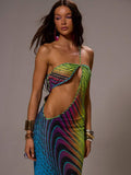 One-shoulder maxi dress view 2