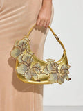 Pink embroidered hobo bag - view 7