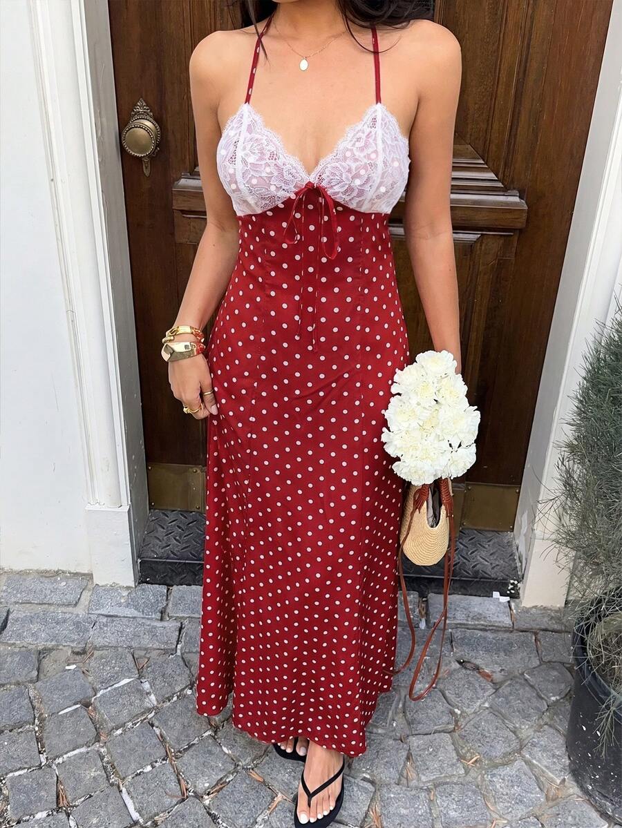 Capture effortless elegance with this blue plaid halter maxi dress, designed to blend classic charm with modern sophistication.