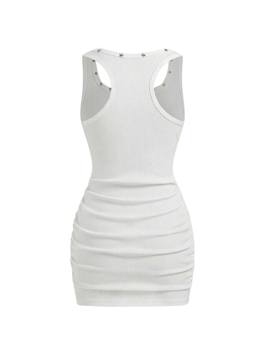 Street-style mini dress option for edgy casual outfits