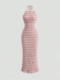 Lace midi dress view 4