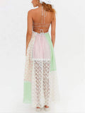 Boho floral maxi dress with shaped bodice