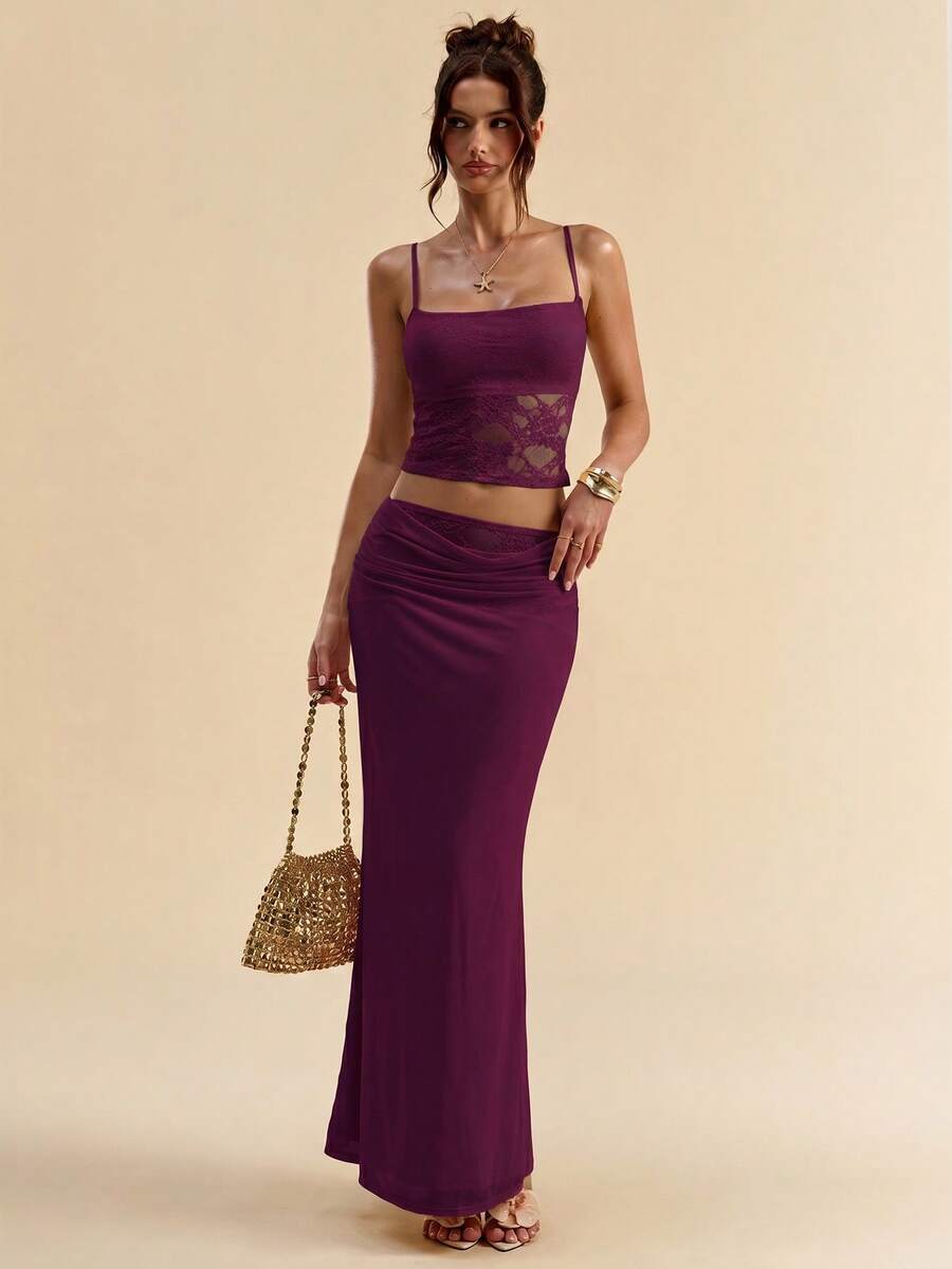 Style view of Chic and Comfortable Women's Casual Sleeveless Top & Mini Skirt Set for Summer Adventures for women co-ord styling