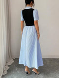 Striped midi dress view 2