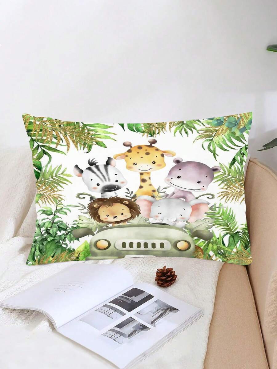 Transform bedtime into a wild adventure with this vibrant jungle animal themed sheet set designed for kids. Featuring bold, colorful animal prints that spark imagination, these sheets bring the excitement of the savanna right into the bedroom. Crafted from 100% polyester with a 200TC fabric density, this set offers breathable comfort perfect for all seasons. The anti-slip design keeps sheets securely in place throughout the night, preventing bunching and ensuring uninterrupted sleep. 