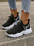 colorblock mesh chunky running sneakers image 10 showing visible mesh, laces, color, sole, toe, heel, or sneaker construction details