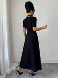 Black midi dress view 1