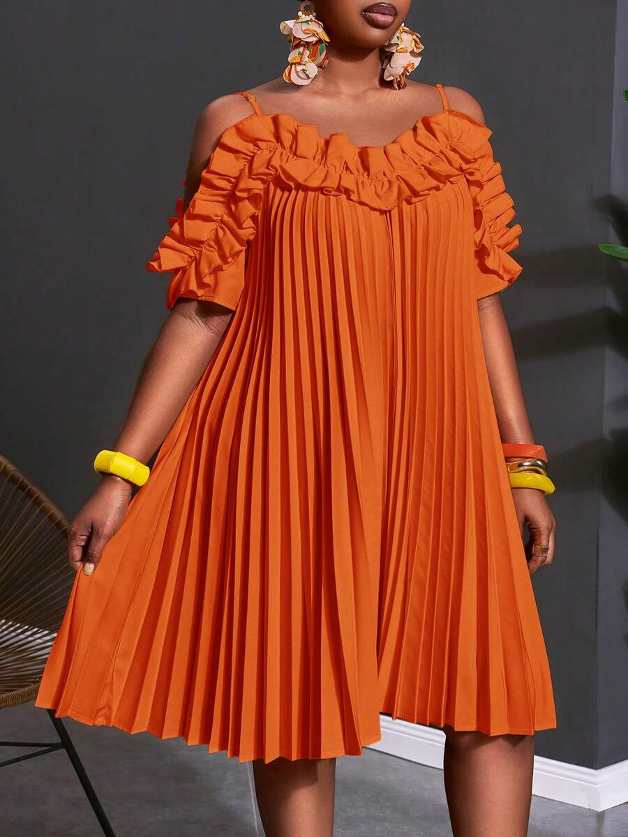 Image 1 - front view of Chic Yellow Babydoll Dress - Perfect for Festivals, Parties, and Casual Outings