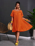 Image 3 - back view of Chic Yellow Babydoll Dress - Perfect for Festivals, Parties, and Casual Outings