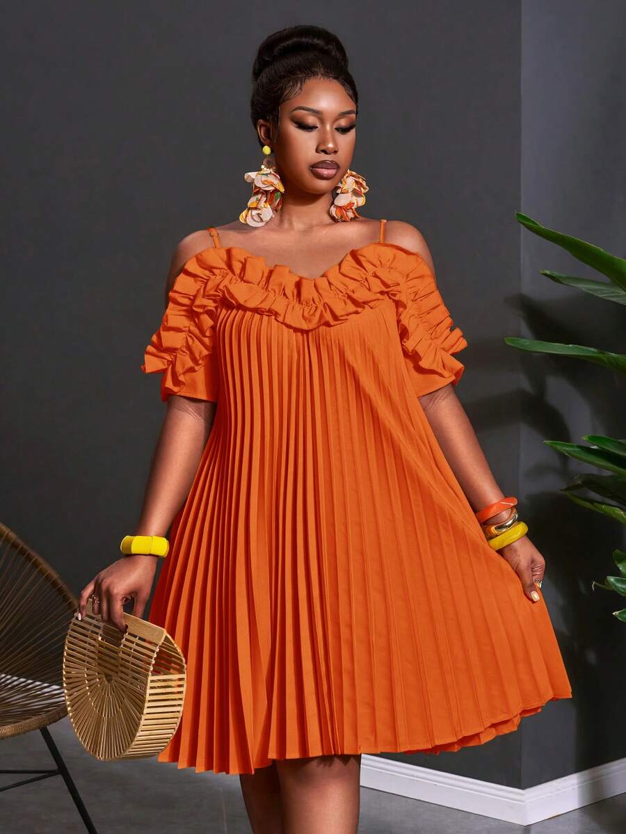 Image 4 - fabric detail of Chic Yellow Babydoll Dress - Perfect for Festivals, Parties, and Casual Outings