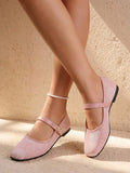 mesh sequin Mary Jane ballet flats image 38 showing visible shoe design, texture, strap, heel or flat sole details