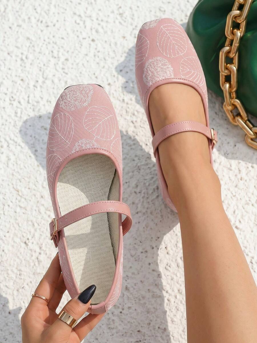 mesh sequin Mary Jane ballet flats image 37 showing visible shoe design, texture, strap, heel or flat sole details