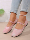 mesh sequin Mary Jane ballet flats image 39 showing visible shoe design, texture, strap, heel or flat sole details