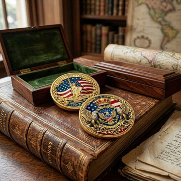 250th anniversary commemorative golden coin for collector display