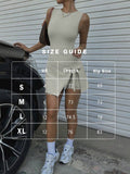 2-in-1 tennis skort mini dress with built-in shorts, round neck, open back, waist tie, wrap skirt and sporty stretch fabric image 3