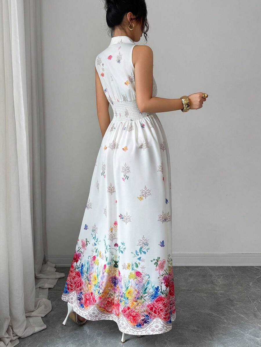 Floral maxi dress view 1