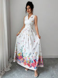 Floral maxi dress view 3
