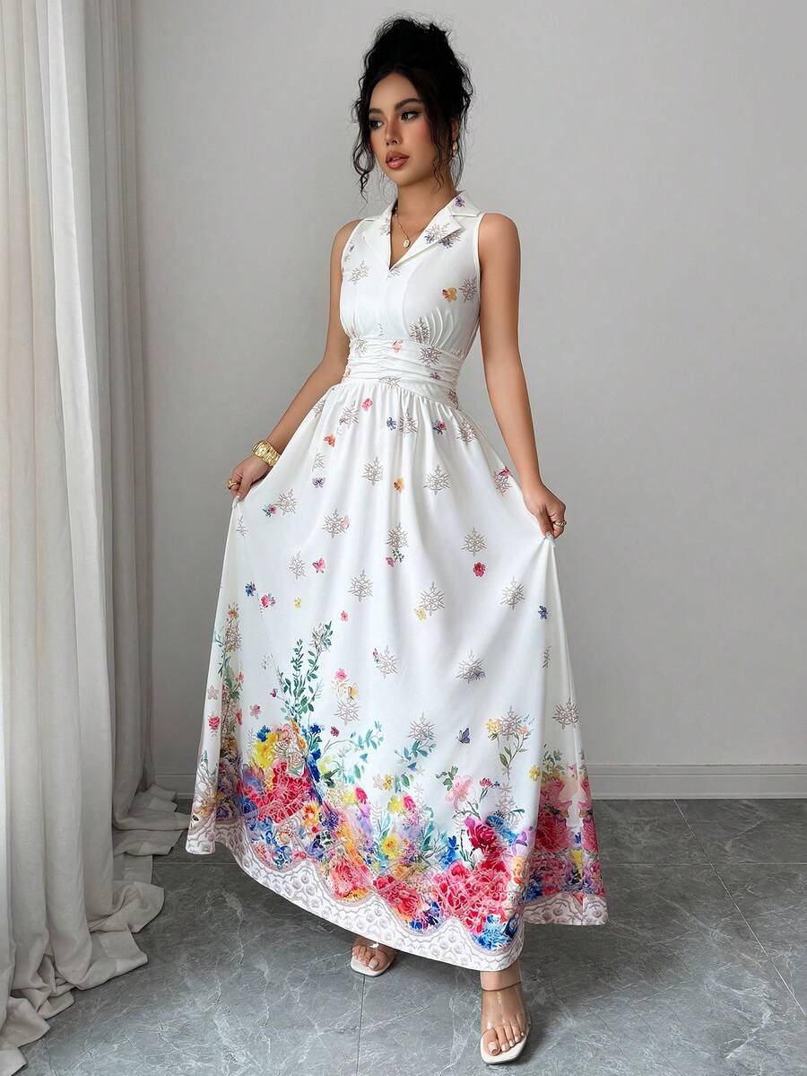 Floral maxi dress view 3