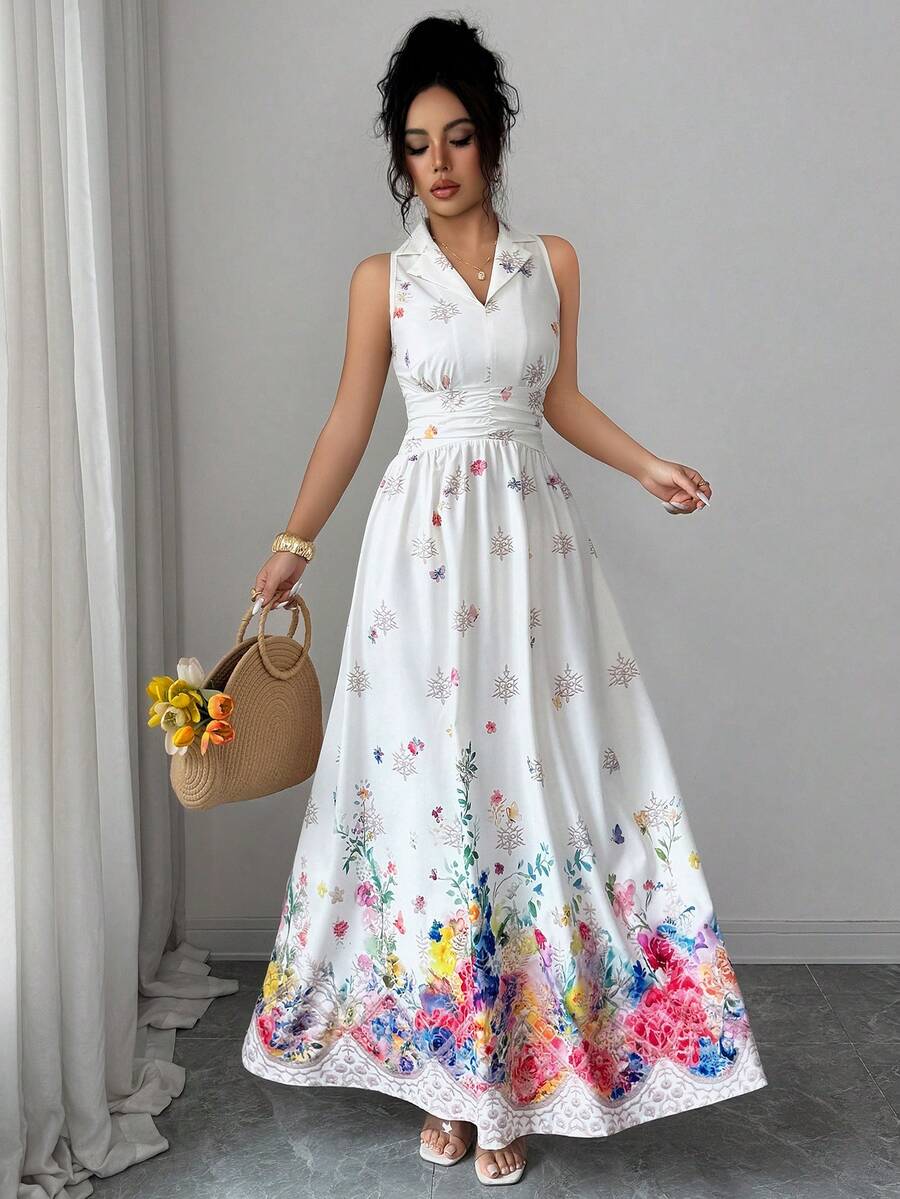 Floral maxi dress view 4